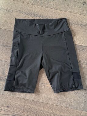 Black High Waisted Biker Shorts